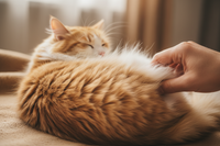 Gros plan du pelage d’un chat à poil long