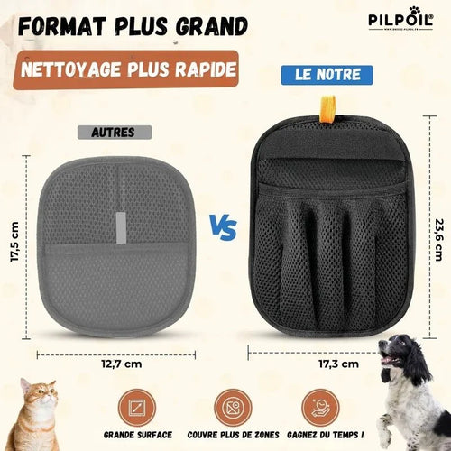 Gant PILPOIL® à 5 doigts, format plus grand qu’un gant classique